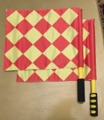 پرچم کمک داوری شطرنجی فوتبال اعلا