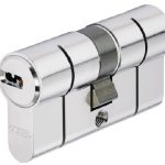 مغزی قفل (دو سیلندره) آبوس D6PS مدل 10 سانت وسط سایز 50/50 دو طرف کلید